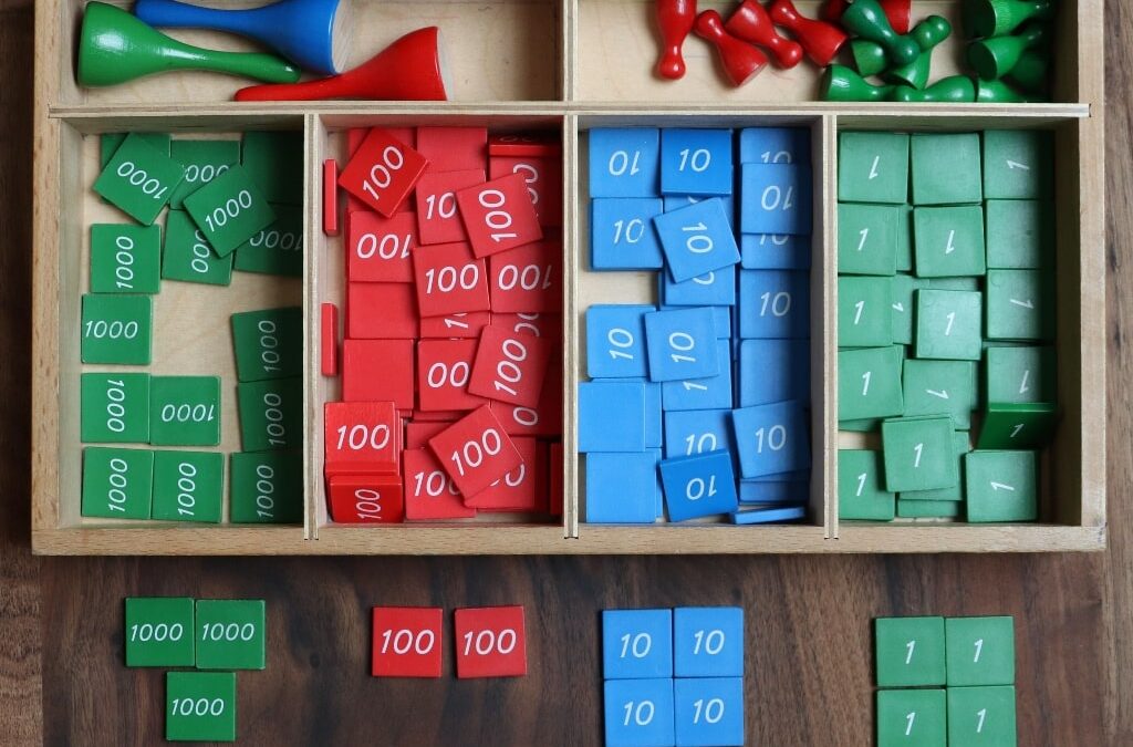 The Montessori Stamp Game for Lower Elementary Math