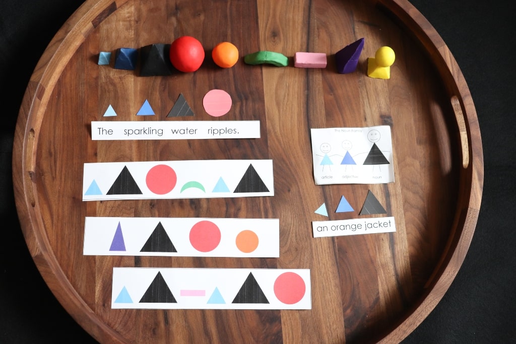 Montessori Grammar Symbols and Cards