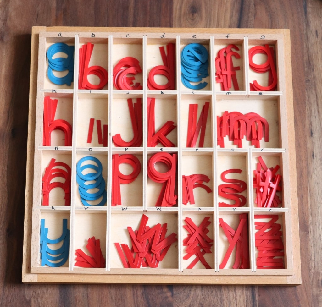 The Montessori Moveable Alphabet