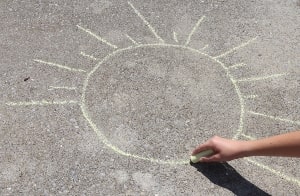 Sidewalk Chalk Sun