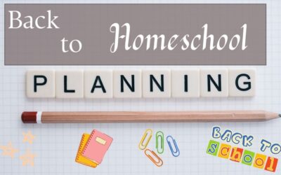 Back to Homeschool Planning