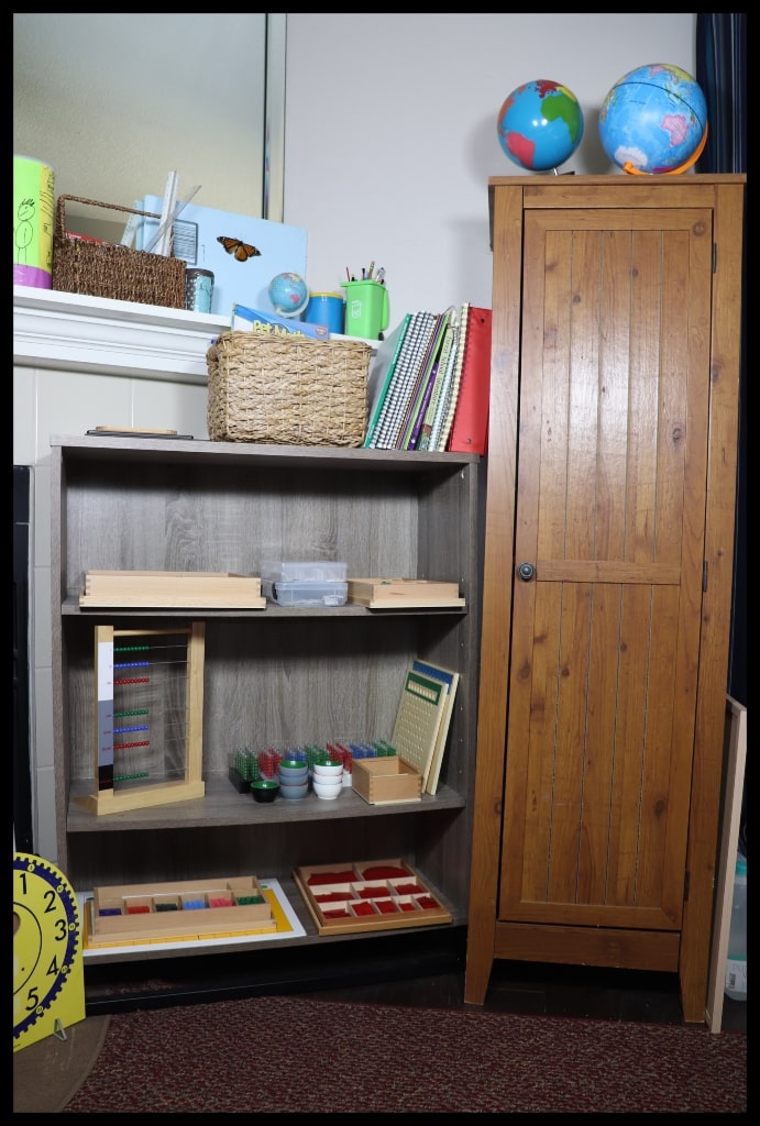 Homeschool Classroom Shelves