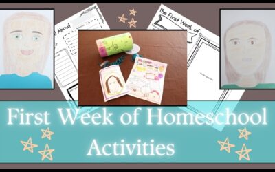 First Week Homeschool Activities