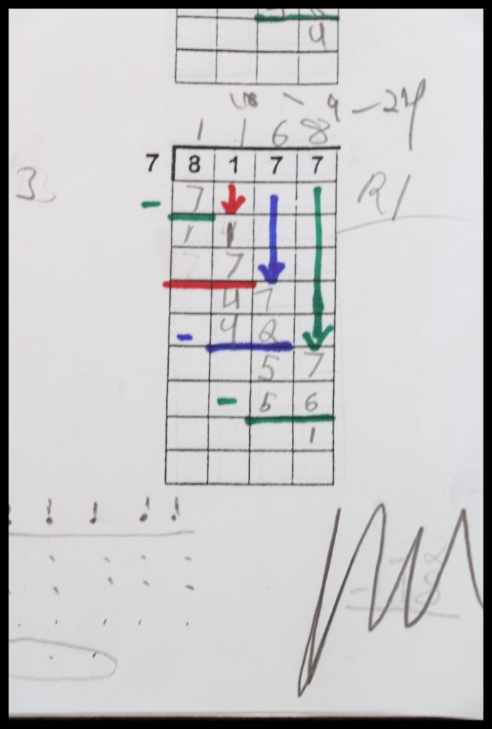 Montessori Racks and Tubes One Digit Recording