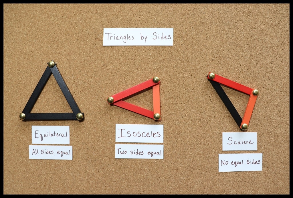 Geometry Stick Box Triangles by Sides